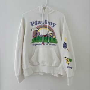 Playboy x PacSun white beaded hoodie